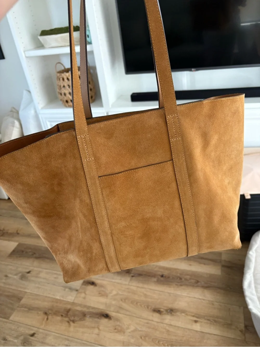 Sézane Gabin bag in taupe